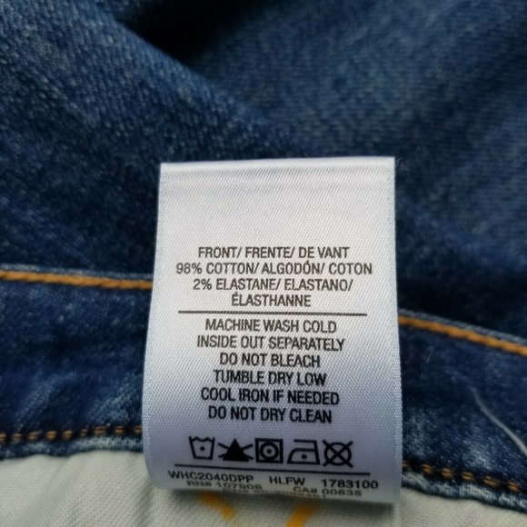 Hudson Bettie High Rise Taper Blue Slim Denim B6 - Picture 8 of 8